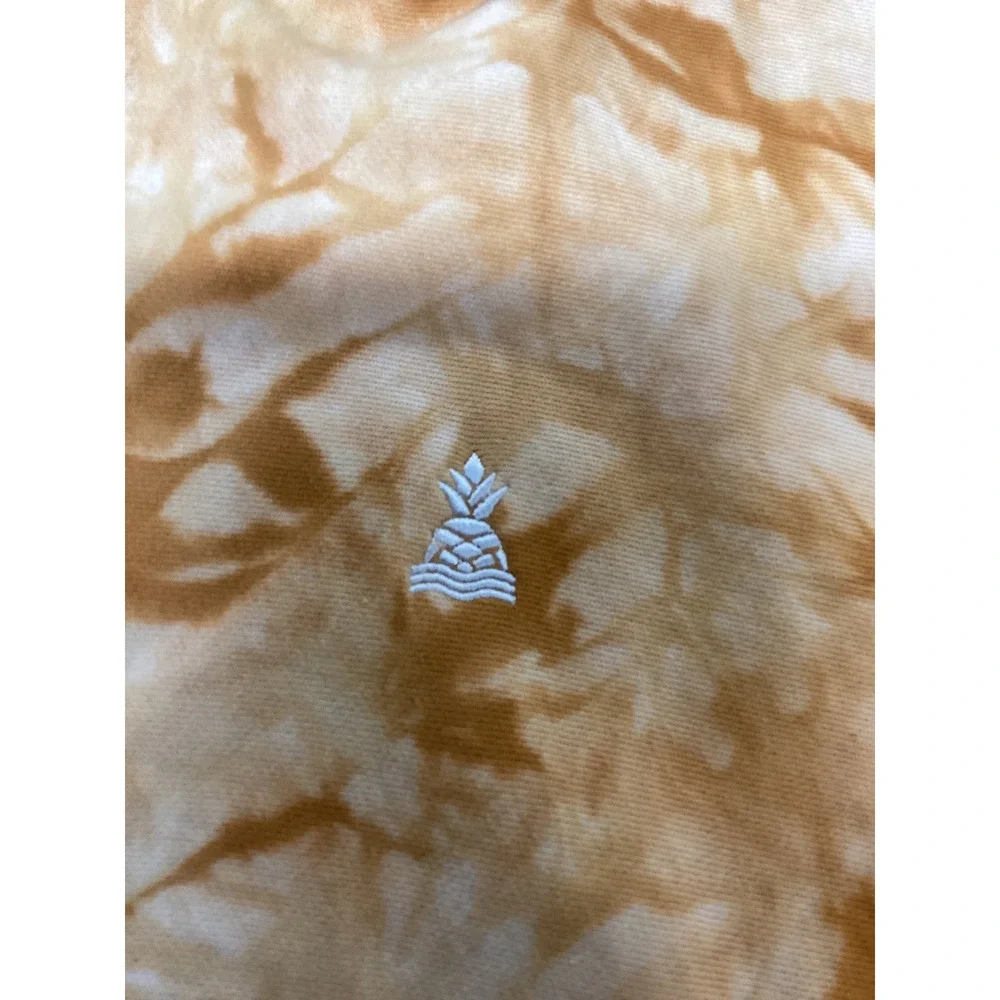 Chubbies The Glass Fractal Amber Tie‎ Dye Comfort Hoodie Mens Large Orange White